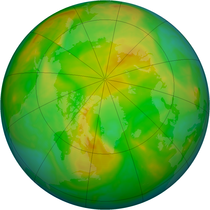 Arctic ozone map for 29 May 2008